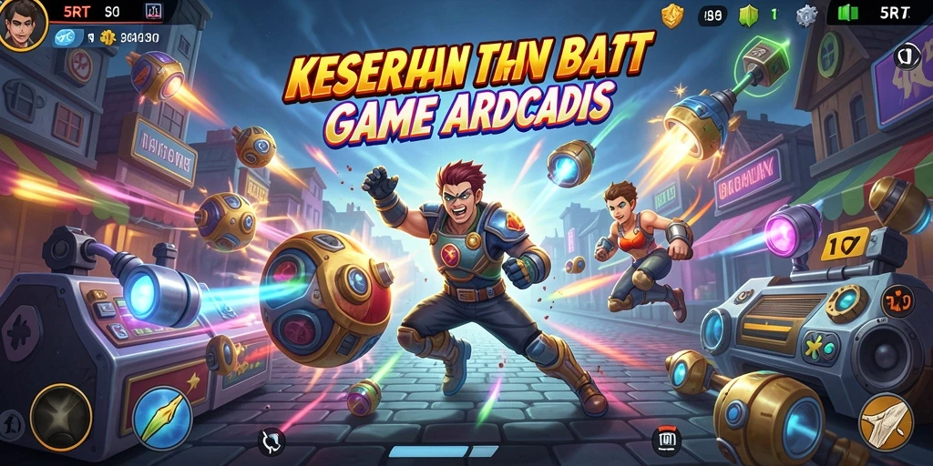 Screenshot 5RT menunjukkan aksi gameplay yang mendebarkan dalam genre Arcade.