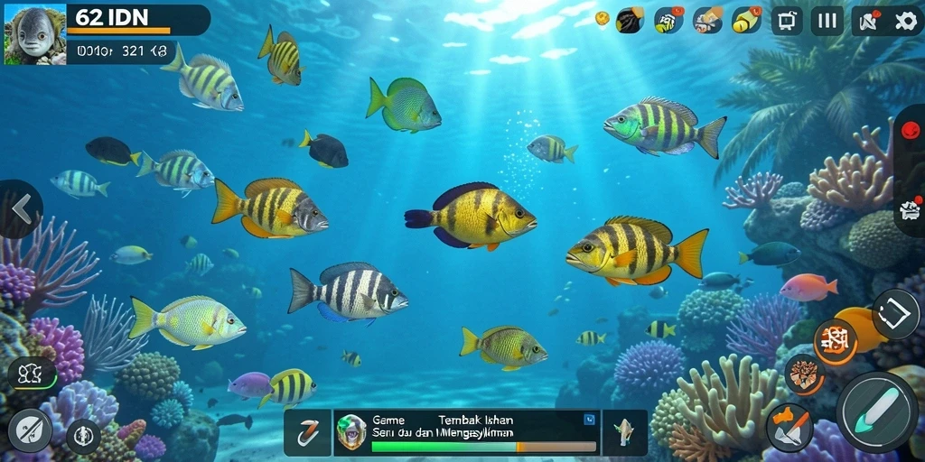 Screenshot gameplay Tembak Ikan yang seru dan penuh aksi.