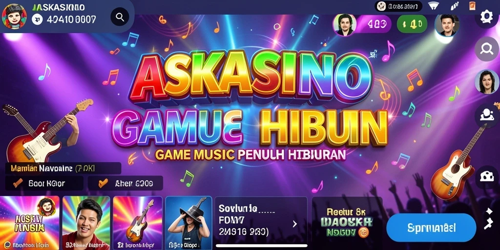 Tampilan gameplay menarik dari ASKASINO saat memainkan musik favorit.