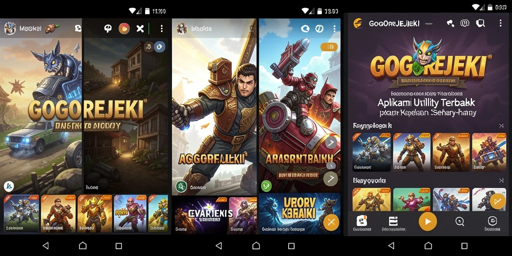 Screenshot utama GOGOREJEKI menampilkan antarmuka pengguna yang menarik dan fungsional.
