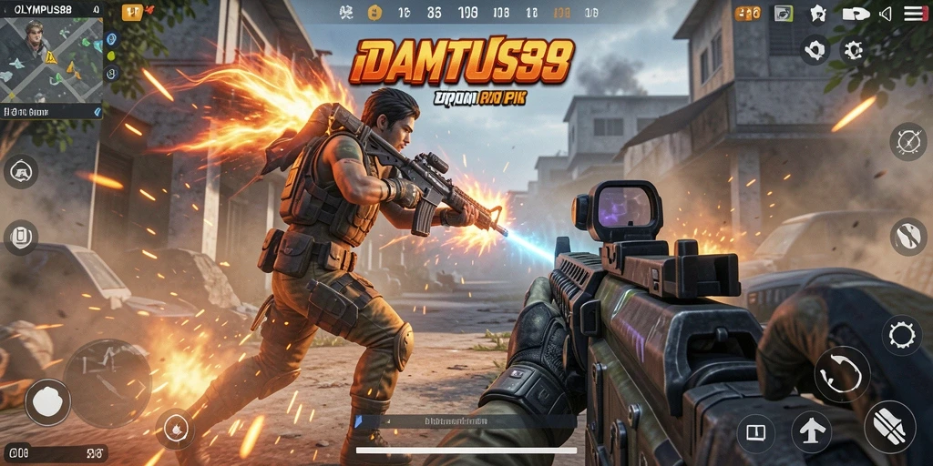 Gameplay mendebarkan dengan aksi menembak di OLYMPUS88.