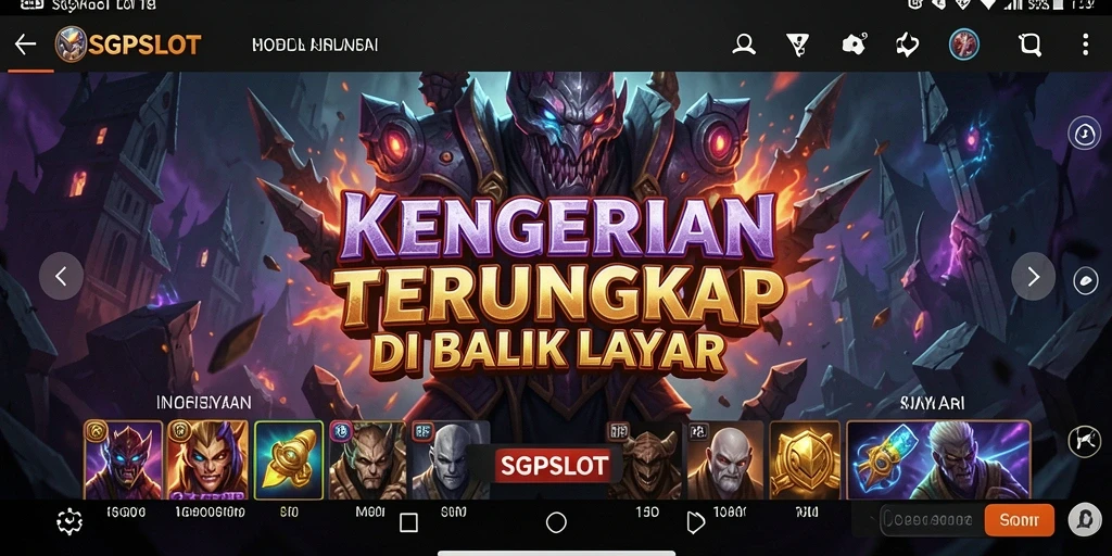 Tampilan menegangkan dari gameplay SGPSLOT yang penuh dengan kegelapan.