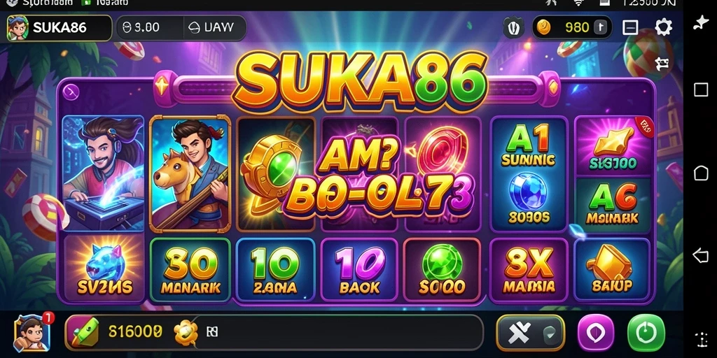 Tampilan gameplay yang mendebarkan dari permainan slot SUKA86.