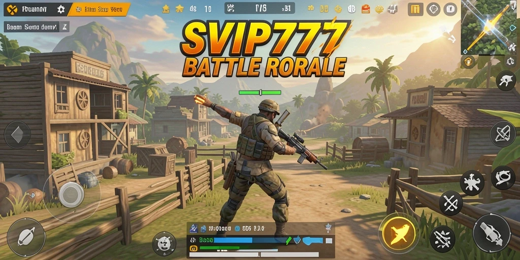 Tampilan gameplay seru dalam aksi Battle Royale.